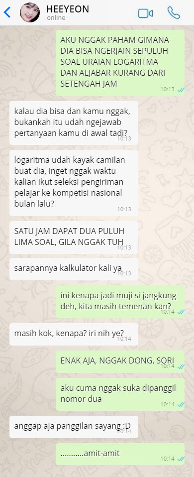 ◆  Y A J U N  ◆
#NAMJIN AU

⚠️ MOHON TIDAK DIREPLY 

1% bakat, 99% usaha. Kim Seokjin yakin pedomannya tak pernah salah. Karena itulah dia langsung naik pitam ketika tukang tidur sekaligus jawara sekolah, Kim Namjoon, menjulukinya Si Nomor Dua--

"Belum mau menyerah, Kusut?"