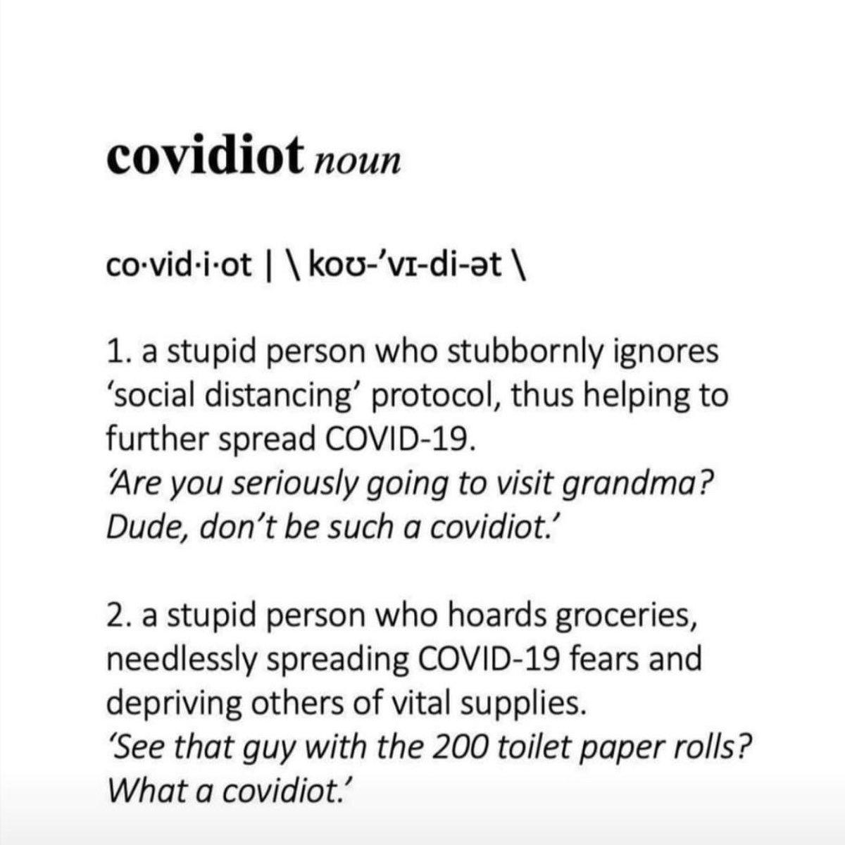 birenghose's tweet photo. It’s crazy to have a #fatalistic view of #COVIDS-19  that #nothingwillhappen and if it does then it’s just #badluck that is #idiocy summarised in a new word! #covidiot https://t.co/zoBBrgkaiz
