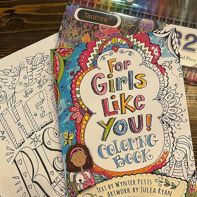 jenfrisbie's tweet photo. Slightly blown away over here. Willow was just asking me a week ago to buy her another one of Wynter’s coloring books. She filled every page of the last one and was ready to begin again. A HUGE thank you to @harvesthousepublishers and @forgirlslikeyou fo… https://t.co/URqc2oALSj https://t.co/gVms8YjZMT