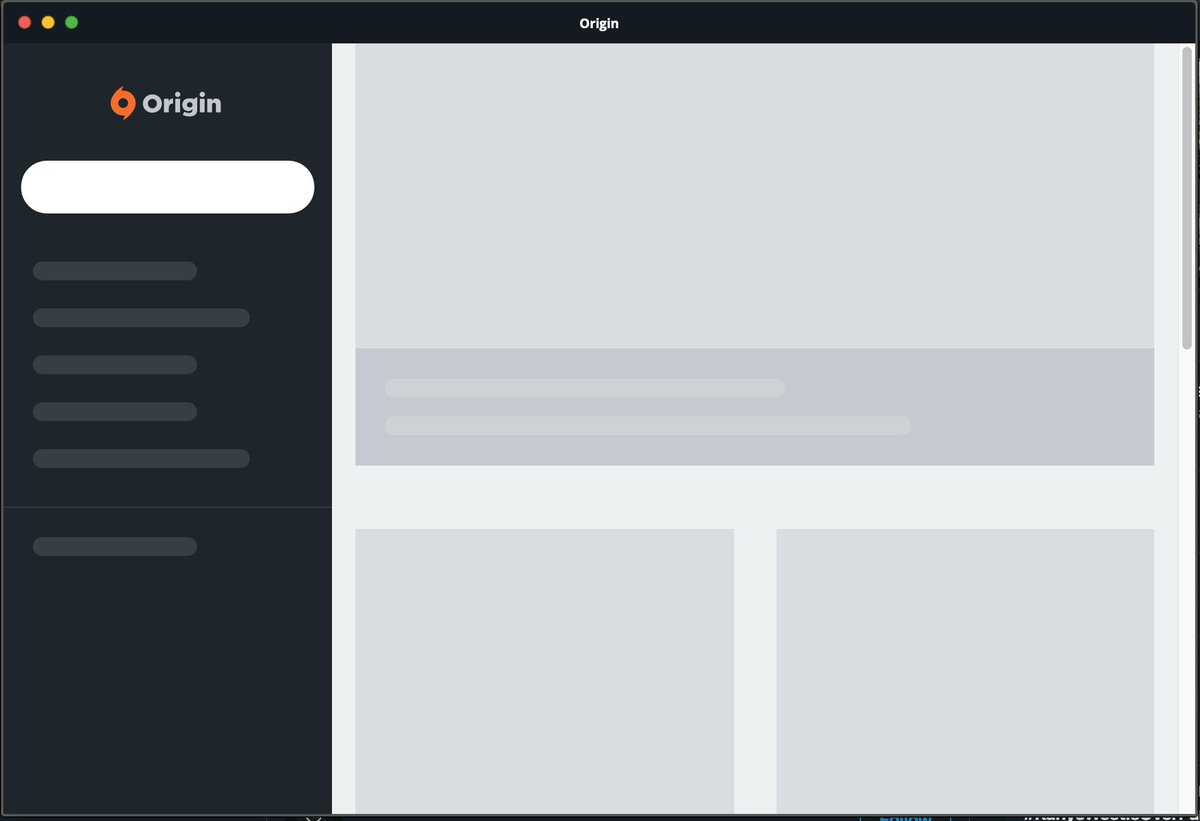 MelanieeLowe's tweet photo. @EAHelp my origin application isnt loading properly on my mac. I have uninstalled and reinstalled and restarted my mac. What can i do? it plays sims 4 fine but i wanted to buy some expansion packs. https://t.co/3qGx0N6O4Y