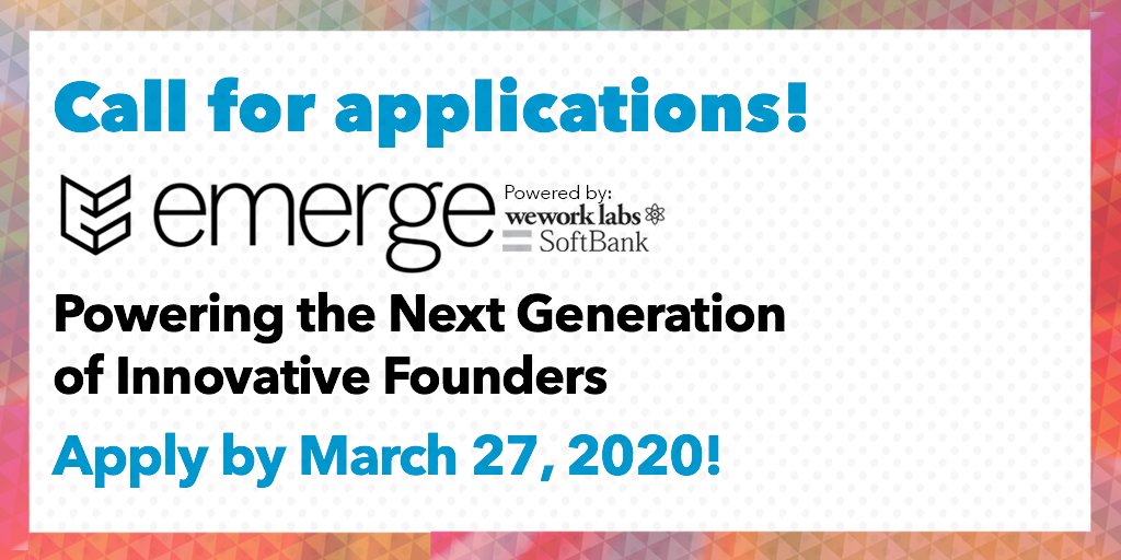 StartOut's tweet image. Are you an #LGBTQ+, POC, or veteran/refugee entrepreneur seeking a high-growth business model with the potential to scale? Accelerate diversity, and apply for @WeWorkLabs + @SoftBank&apos;s customized 8-week #EmergeProgram in San Mateo by March 27: snip.ly/syd49f