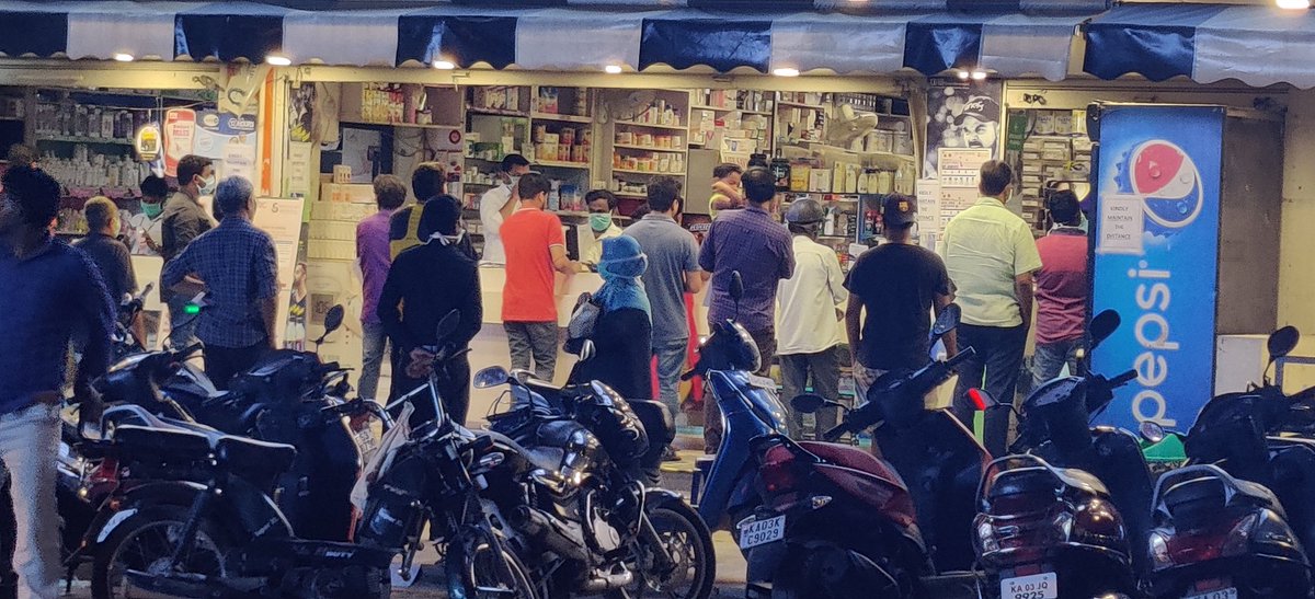 Unprecedented! My fellow citizens following lane/queue discipline at a local pharmacy - social distancing FTW!