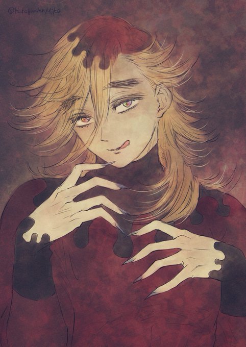 はみこは箱庭のみこ🌈✨さんがTwitterに投稿した童磨(鬼滅の刃)のイラスト。