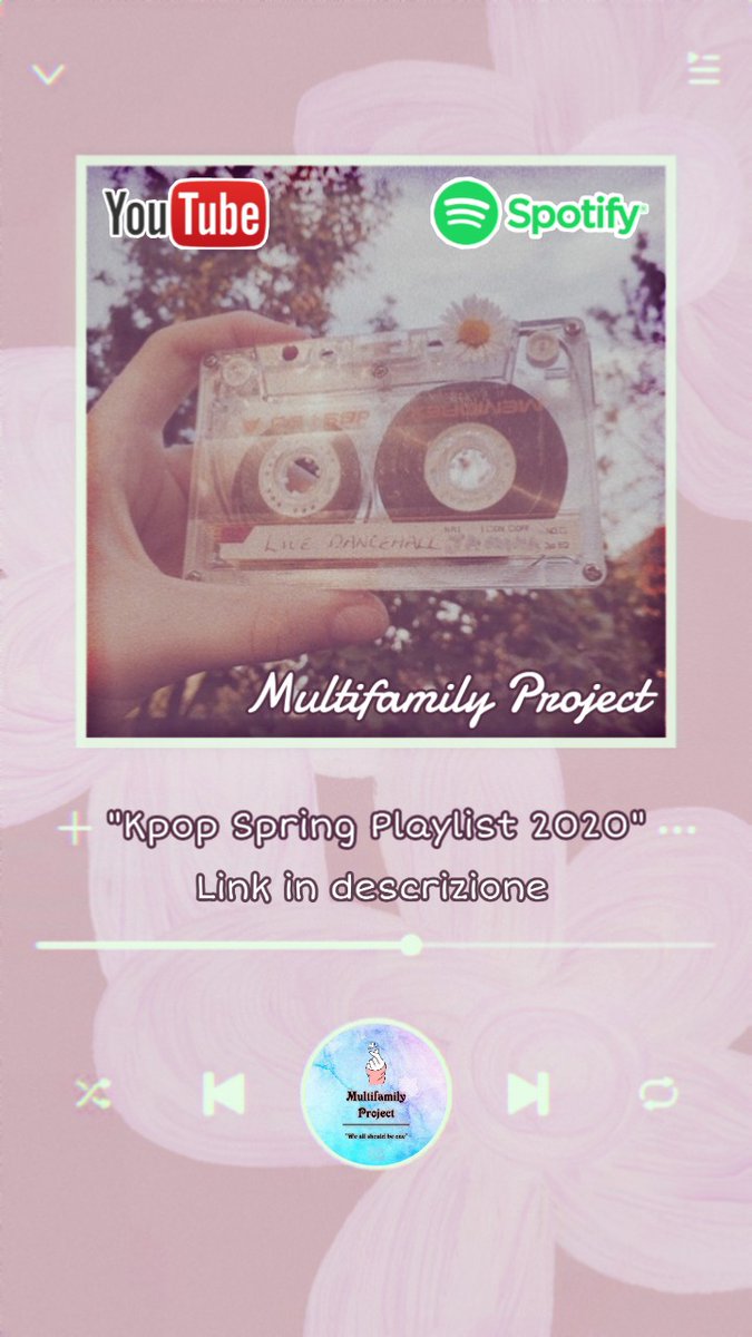 multifamilyita's tweet photo. La 1a Playlist Primaverile proposta dal team del Multifamily Project! ๐บ
https://t.co/kyoM85Amj5
#multifamilyproject #weallshouldbeone #italia #kpopitalia #playlist #korea #DAY6 #astro #got7 #StrayKids #TheRose #BTS #THEBOYZ #SHINee #NCT #NFlying #ONEWE #WayV #kpop https://t.co/oq7IBnqodM
