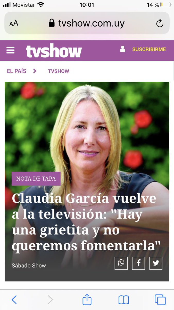 Gracias @tvshowuru <a href="/elpaisuy/">EL PAÍS</a> <a href="/MiguelBardesio/">Miguel Bardesio</a>