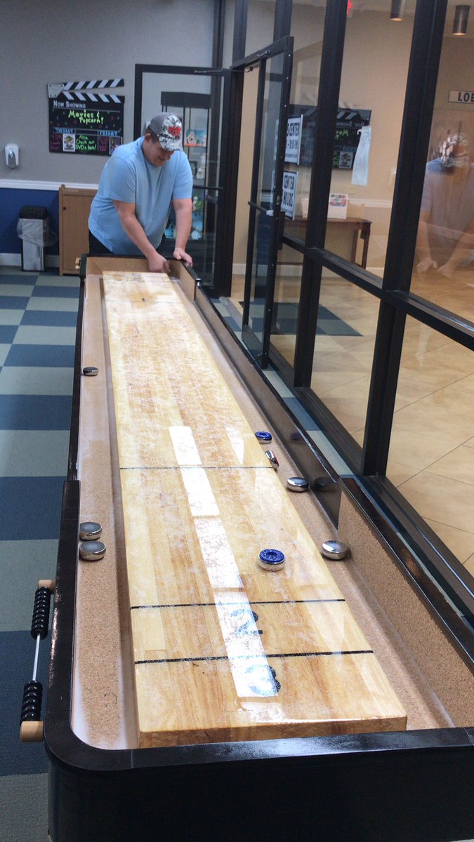 BransonFunTeam's tweet photo. Indoor shuffleboard is a big hit. #springatSFC https://t.co/quANWM8bw0
