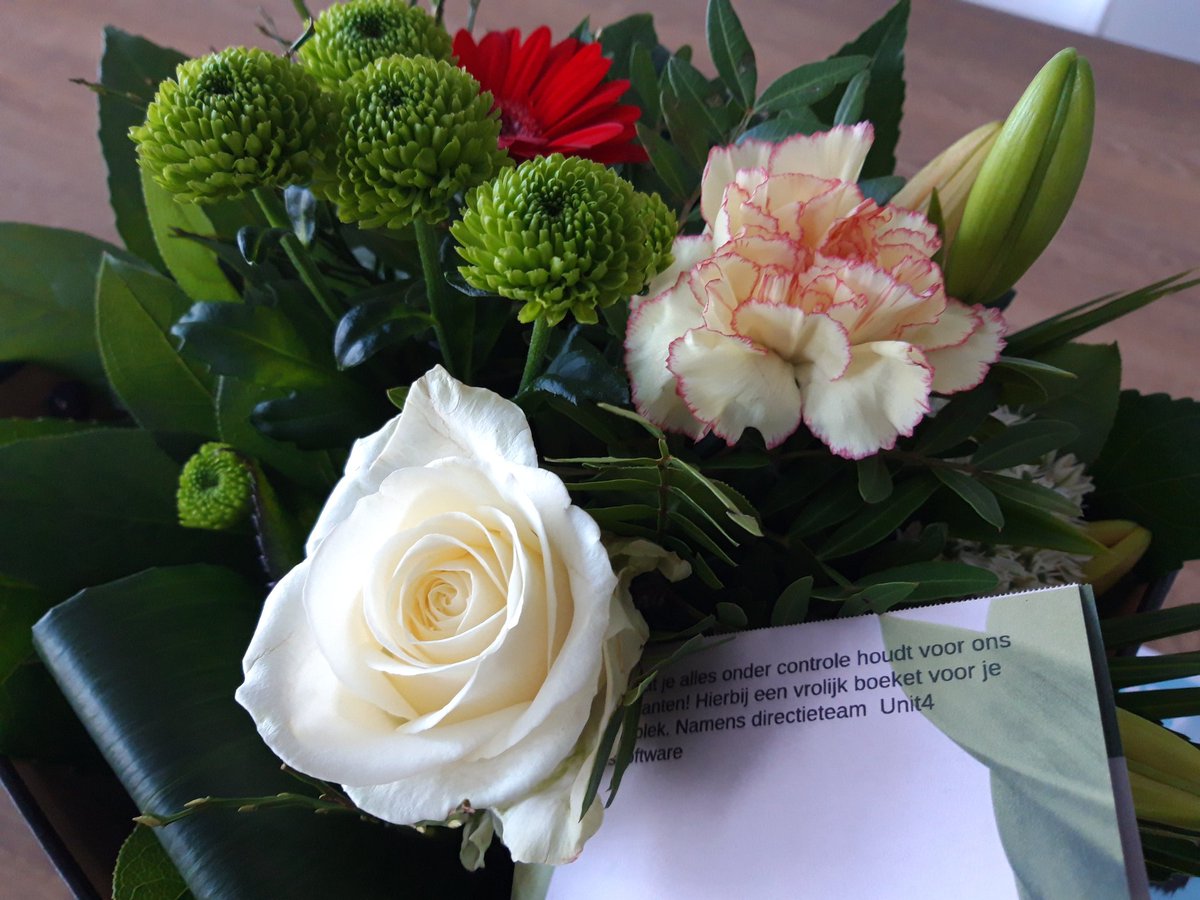 Dat is een leuke verrassing van @Unit4BedrijfsSW voor mijn thuiswerkende echtgenoot!