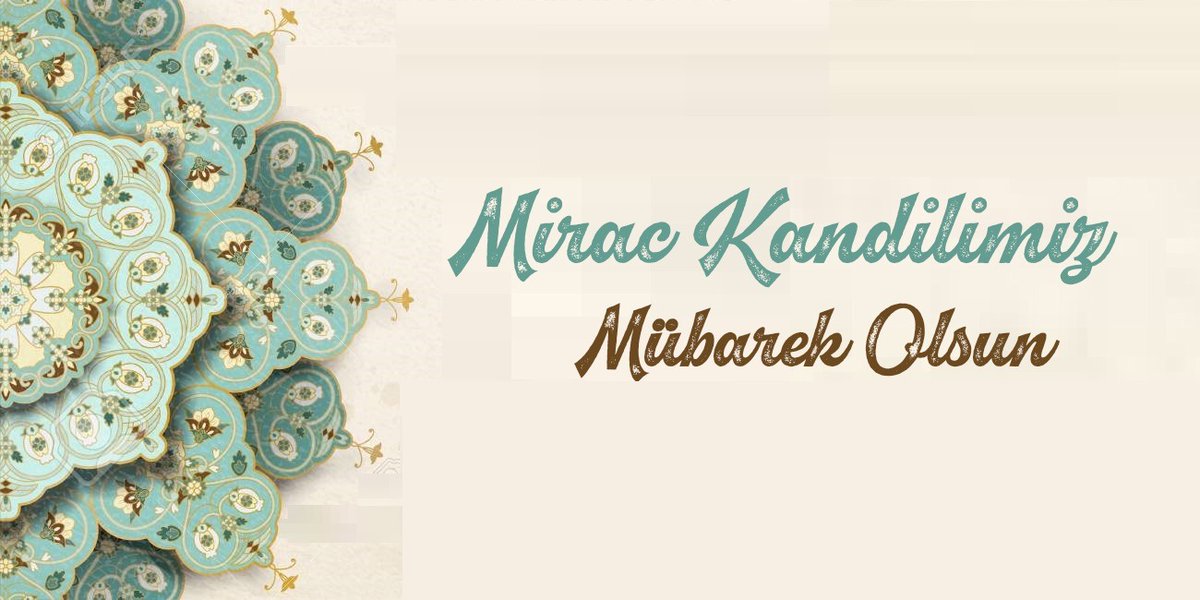 “Biz Kur’an’dan öyle bir şey indiriyoruz ki, o müminler için bir şifa, bir rahmettir; zalimlerin ise sadece ziyanını arttırır.”
(İsrâ/82)
Bu gecenin tüm islam alemine ve milletimize hayırlara vesile olmasını Rabb’imden niyaz ediyorum.
Mirac kandilimiz mübarek olsun.