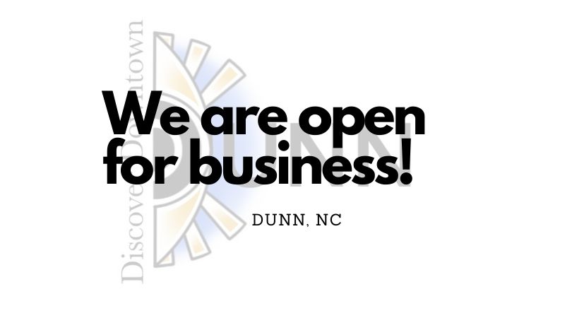 DowntownDunn's tweet photo. We are open and ready for you! Make sure you check with individual businesses. #discoverdowntowndunn https://t.co/kj4mtltkGB
