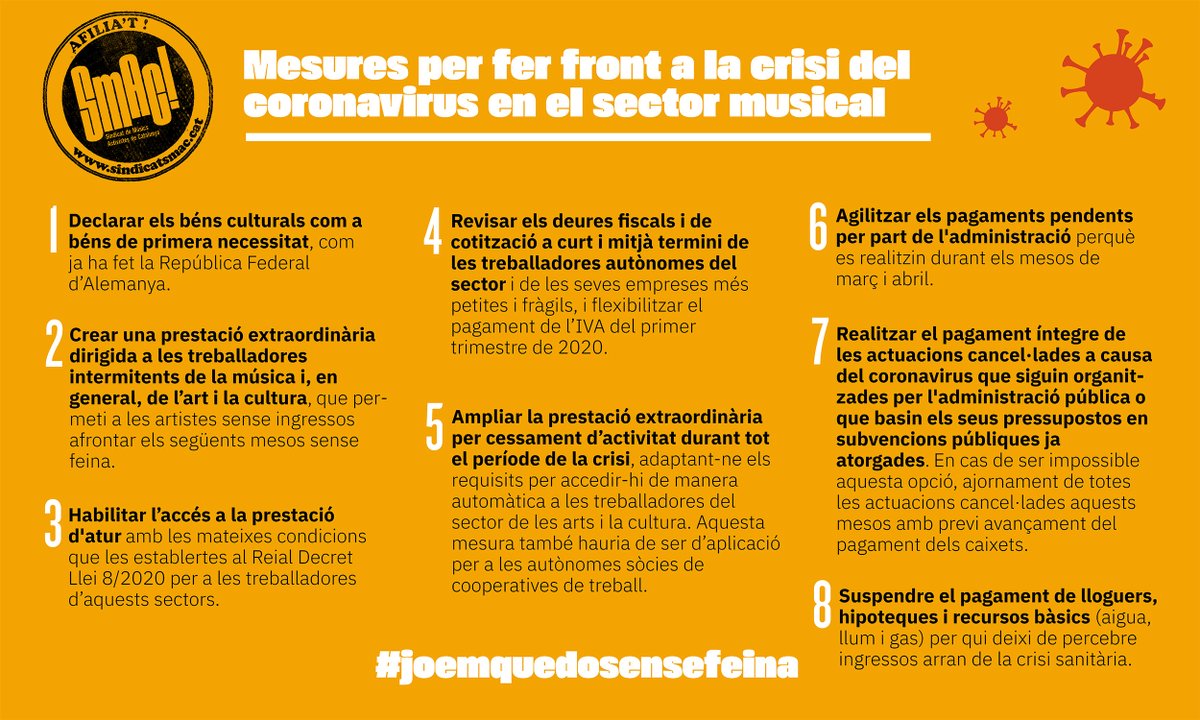 Sindicat de Músics Activistes de Catalunya · SMAC! tweet media