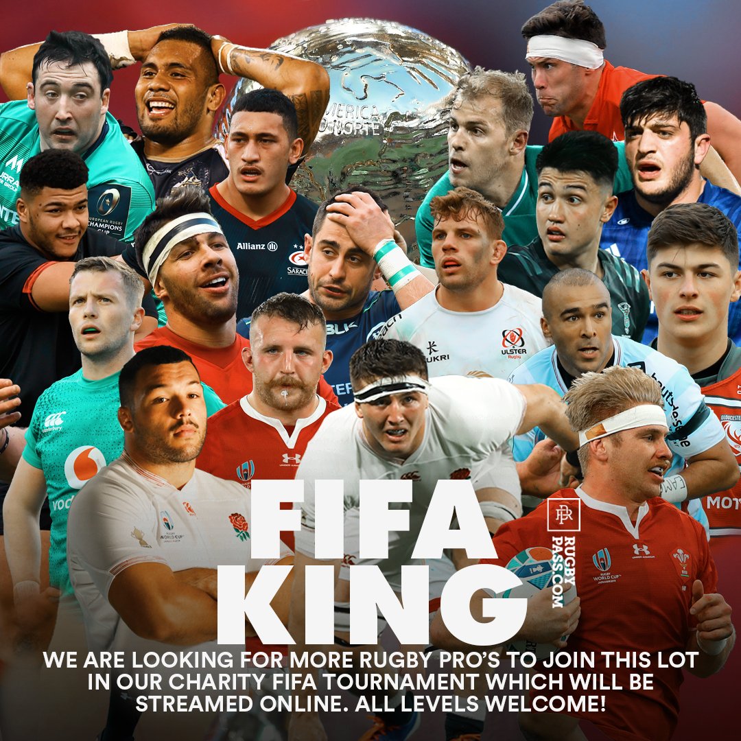 RugbyPass's tweet photo. We had to try entertain the fans through this crazy period. All games will be streamed live on our youtube channel. Who is you money on? #FIFA #CoronaVirus #RugbyPassFIFA https://t.co/6ACea02cPm