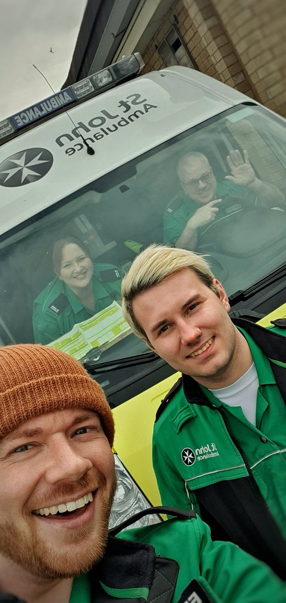 Jack_Lockley_'s tweet photo. #Covid_19 might be on the rise, but today we have two volunteer @stjohnambulance crews out and about supporting the community alongside @YorksAmbulance #volunteers #neenaw #SJA https://t.co/lxfw0m7pEs