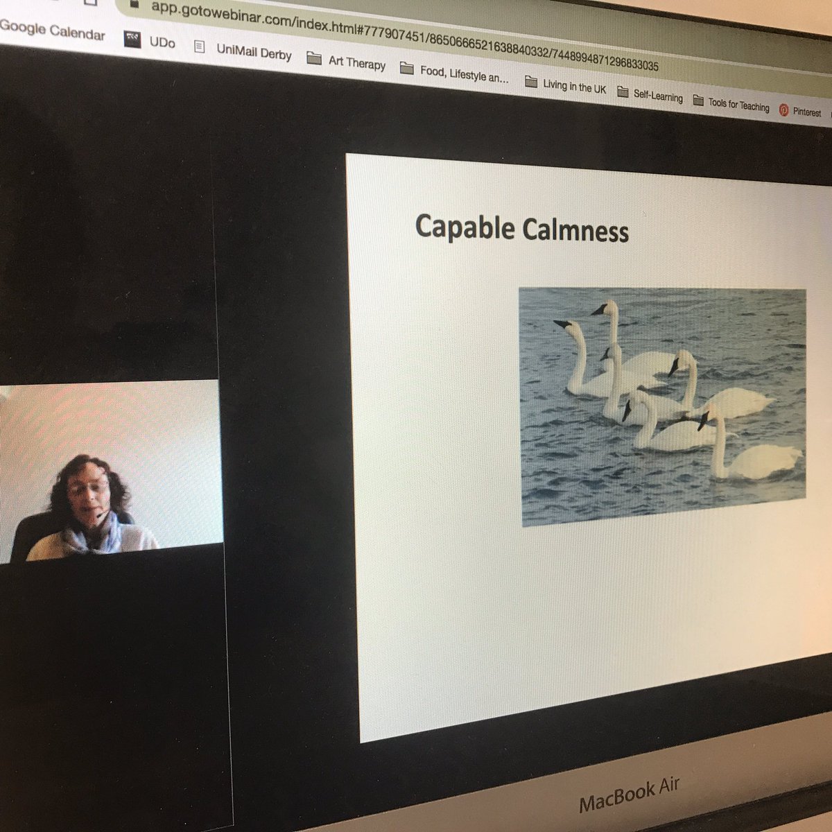 margaretwtchung's tweet photo. Dr Alys Cole-King offers insight of Capable Calmness in times of uncertainties. AHP, self-compassion is crucial, so is knowing what is ‘good enough’ compassion for people we support. Do our best to be connected @AlysColeKing @HCW_welfare #staffwellbeingduringcovid19 https://t.co/WiqFqTTj1x