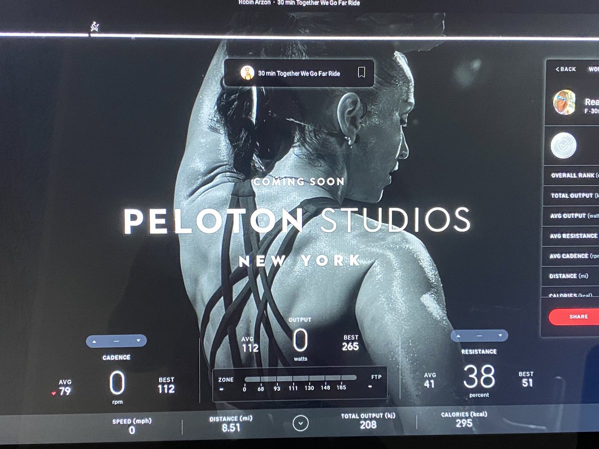 Innovation_ITC1's tweet photo. During these stressful and confusing times, it’s important to take care of yourself! Thank you @onepeloton and my therapists #coachrobin and #coachallylove for keeping me sane! #bestpurchaseever https://t.co/ZzWjwmysxy
