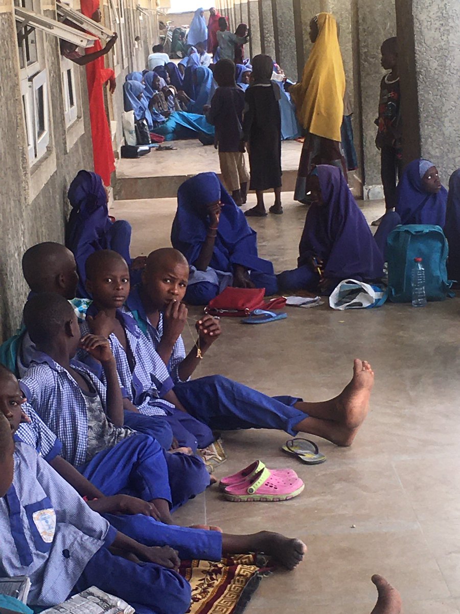 chimaonwe's tweet photo. Big weekend Task: how do you persuade students in Maiduguri to practice social distancing. Hand washing message was well received though https://t.co/lIerEWSAz9