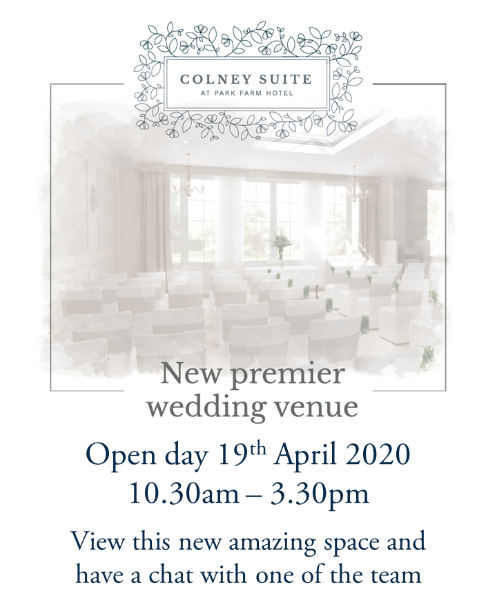 𝗪𝗘𝗗𝗗𝗜𝗡𝗚 𝗩𝗘𝗡𝗨𝗘 𝗡𝗘𝗪𝗦! Do not miss our open day. Open from 10.30am - 3.30pm. 19th April 2020. Exclusive open day discounts available 💰 parkfarm-hotel.co.uk/weddings