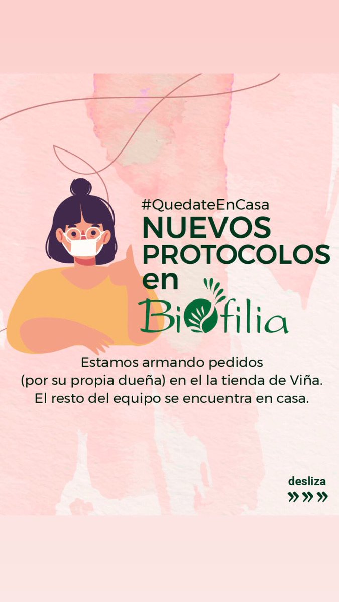 BiofiliaChile's tweet photo. Somos un emprendimiento de 8 años y nos vemos enfrentados a una pandemia. Estos son los #NuevosProtocolos que nos permitirán proteger a nuestro equipo y seguir trabajando 💚

#QuedateEnCasa y pide online
#Biofilia 
https://t.co/uS0Sn2MNrn https://t.co/GPUeUis87E