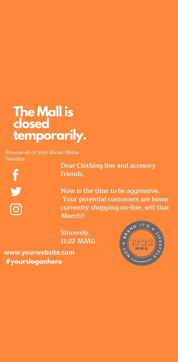 #1122industrytip  ⁣
⁣
Clothing and accessories business owners now have a unique opportunity to sell your merchandise at a discounted rate. Onlineshopping is on the rise💸 
⁣
Want to bounce ideas or need a one page website 1122mmg.com