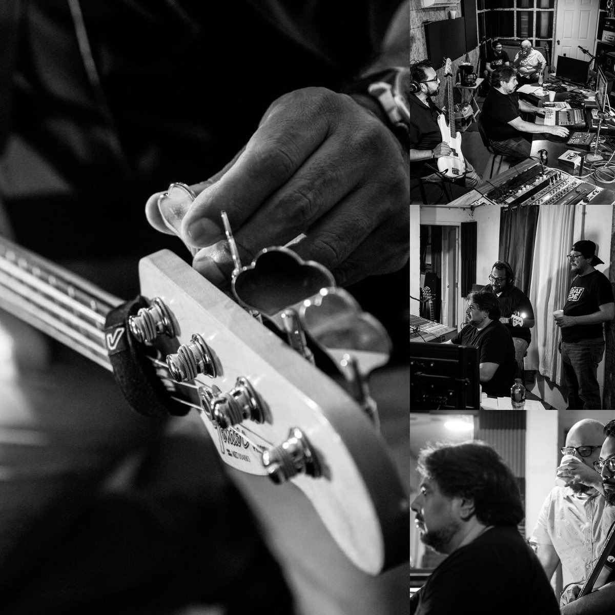 BlackBravos's tweet photo. Diario de grabación. Día 5. Sesión de base rítmica. Canción, #LasMulas, soliloquio hipotético de un feminicida impune. #BBB @HebMT @Osiel_Aldape @Cuamea Roberto Fernández. Fotos: @fotobrit Grabación: @studiosummx @polosum #countrymusic #folkmusic #rock #Blues #Culiacán #Sinaloa https://t.co/oETvEwDqeq