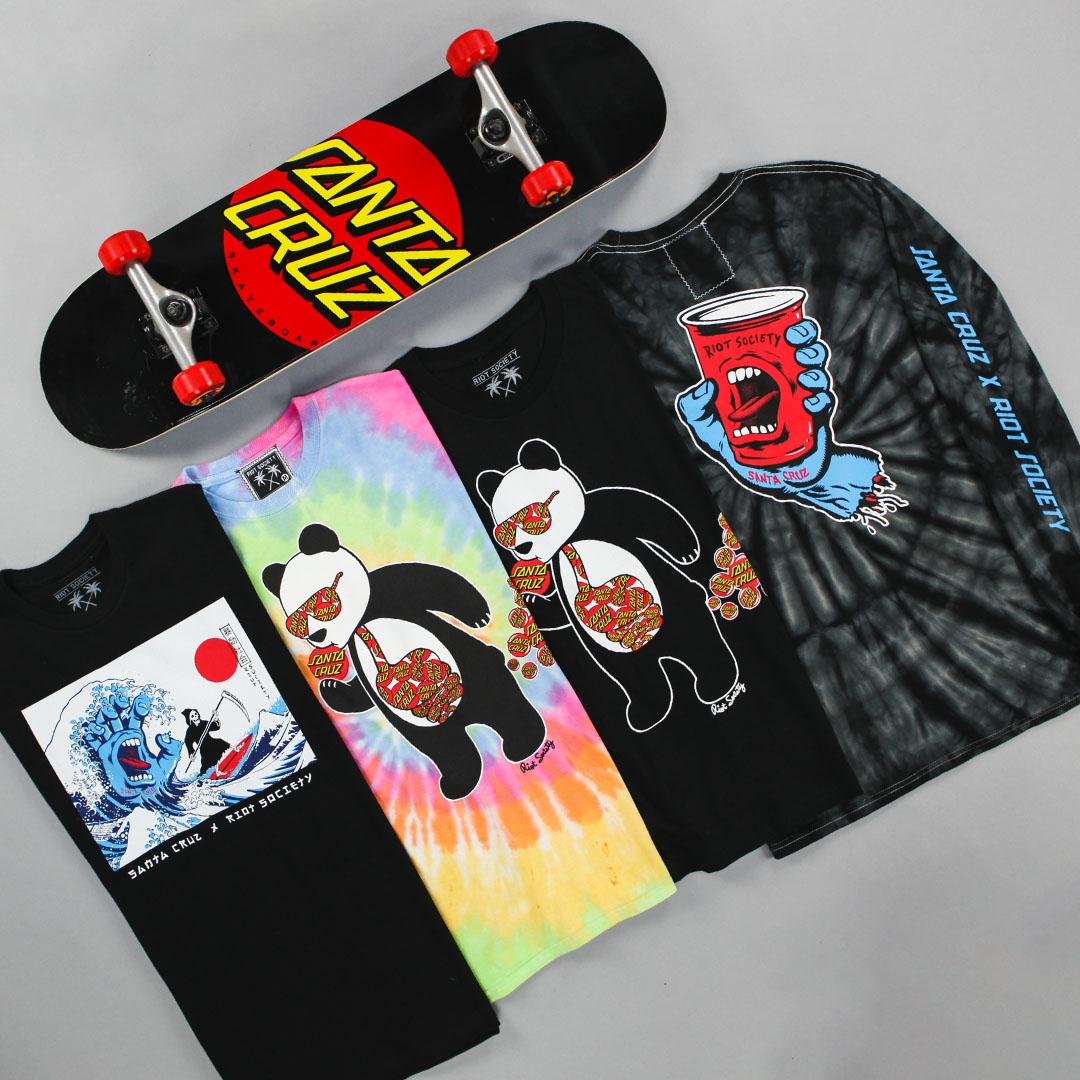 Tillys on Twitter: "Think the Riot Society X Santa Cruz Skateboards collab  is 🔥😎? Head over to our instagram to WIN this prize pack!! #Tilly  #RiotSociety #SantaCruzSkateboards https://t.co/wA6VqPDc3e" / Twitter