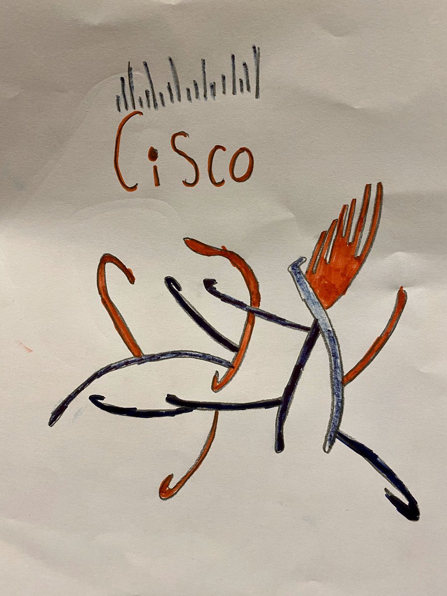 New design by my son. Fusion of WFH and SFH #WeAreCisco #LoveWhereYouWork #WFH #SFH