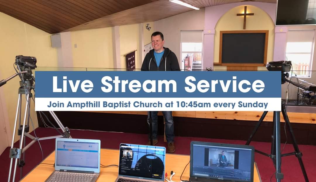 Join us at 10.45am tomorrow, as our Sunday service moves online. ampthillbaptist.org.uk/live