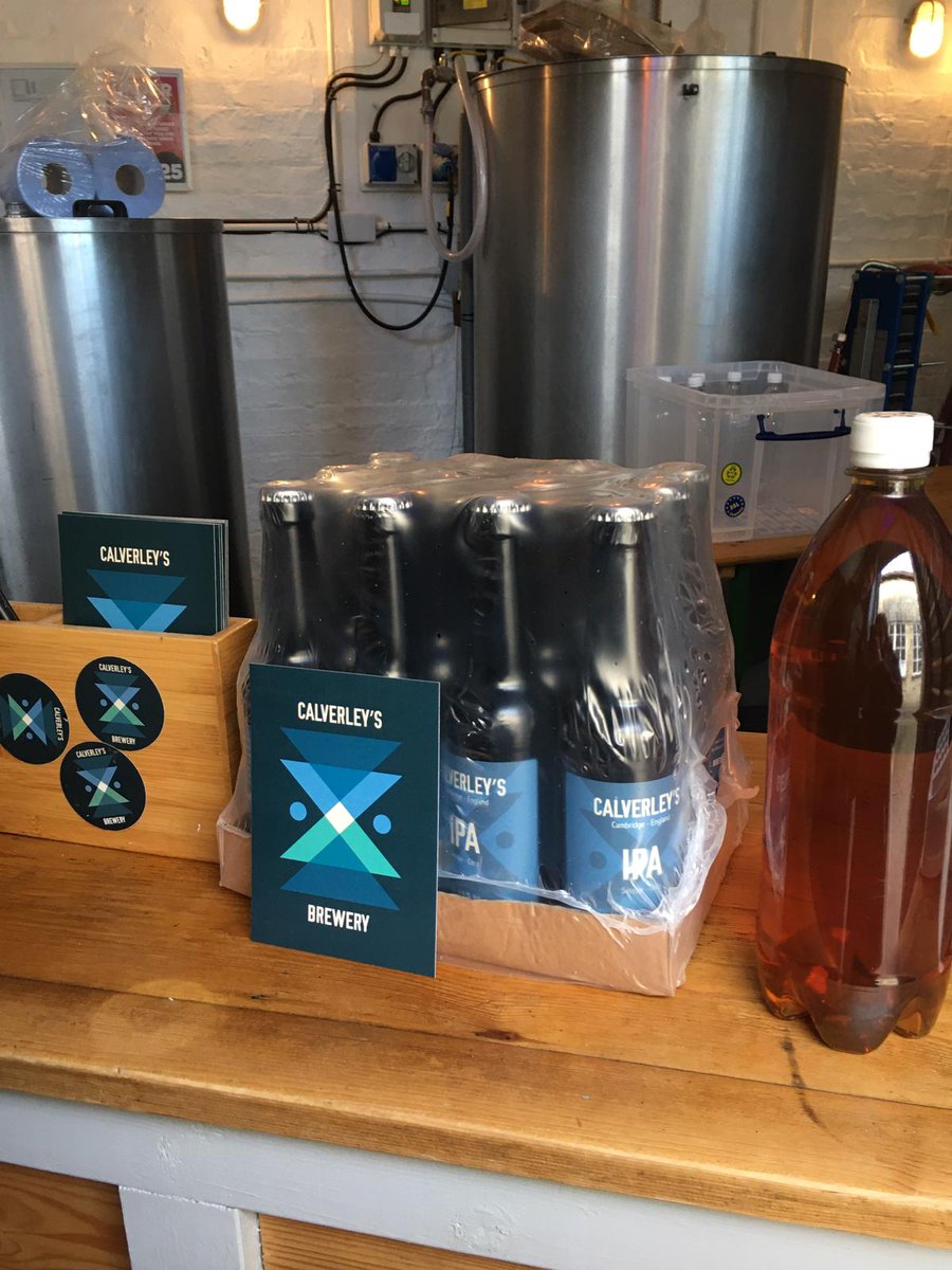 BiscuitKeith's tweet photo. Takeaway beer from @calverleysbrew. A more urgent need than toilet paper. Do what you can to support local business. Now with an online shop:  https://t.co/efdikxJ4Ig https://t.co/bB9DtA334U