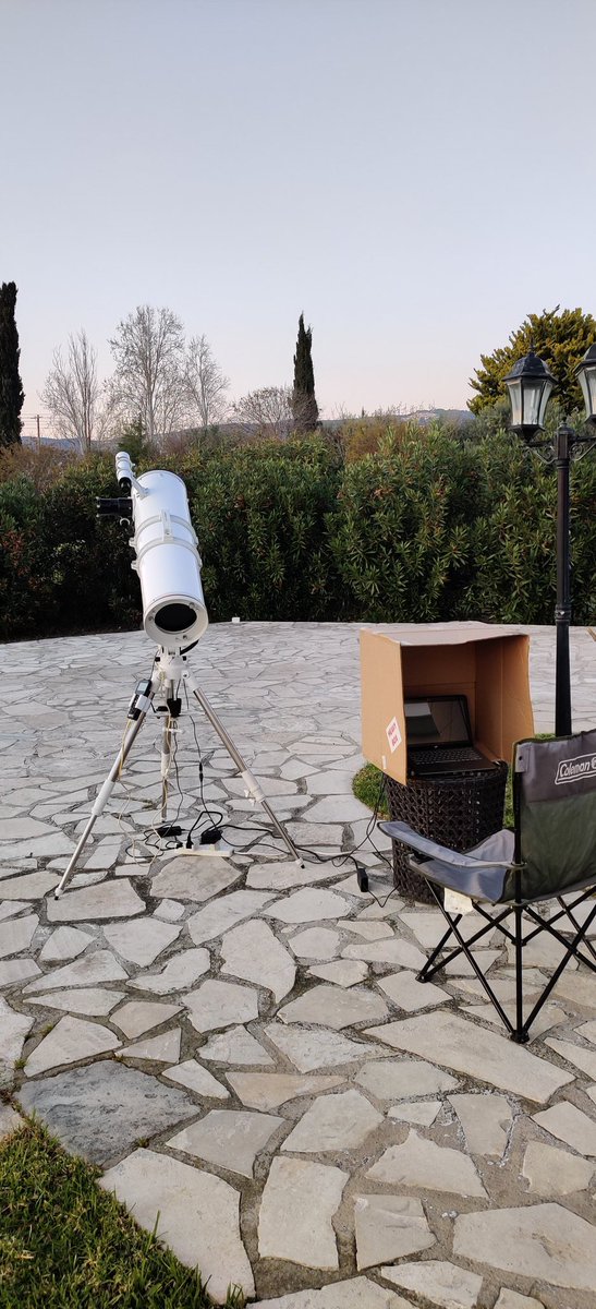 daveauld's tweet photo. Clear Skies! Going to be cold tonight #Cyprus #CyprusIsCalling #Astrophotography #Telescope https://t.co/6Z4RhO8Ecj