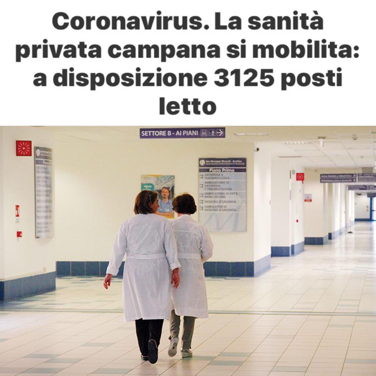 severino_nappi's tweet photo. Lo diciamo da giorni, #DeLuca raccolga subito la disponibilità del sistema della #sanità privata che ha messo a disposizione 3.000 posti letto in Campania. È la strada giusta per evitare il congestionamento degli ospedali pubblici del #NostroPosto. 
#Campania #Covid_19 https://t.co/WsAlDpjlYF