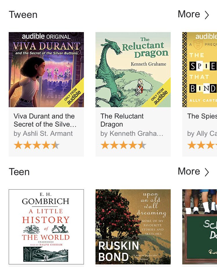 HeyMrsCopple's tweet photo. Amazon’s audio book company, Audible, has set TONS of audiobooks to FREE & available for instant streaming for kids. If you have an amazon account, just dl the audible app & login. If you don’t, create a free account & listening away!🎧📖❤️ @audible_com @amazon #storieshelp #read https://t.co/GDGrIcvlsc