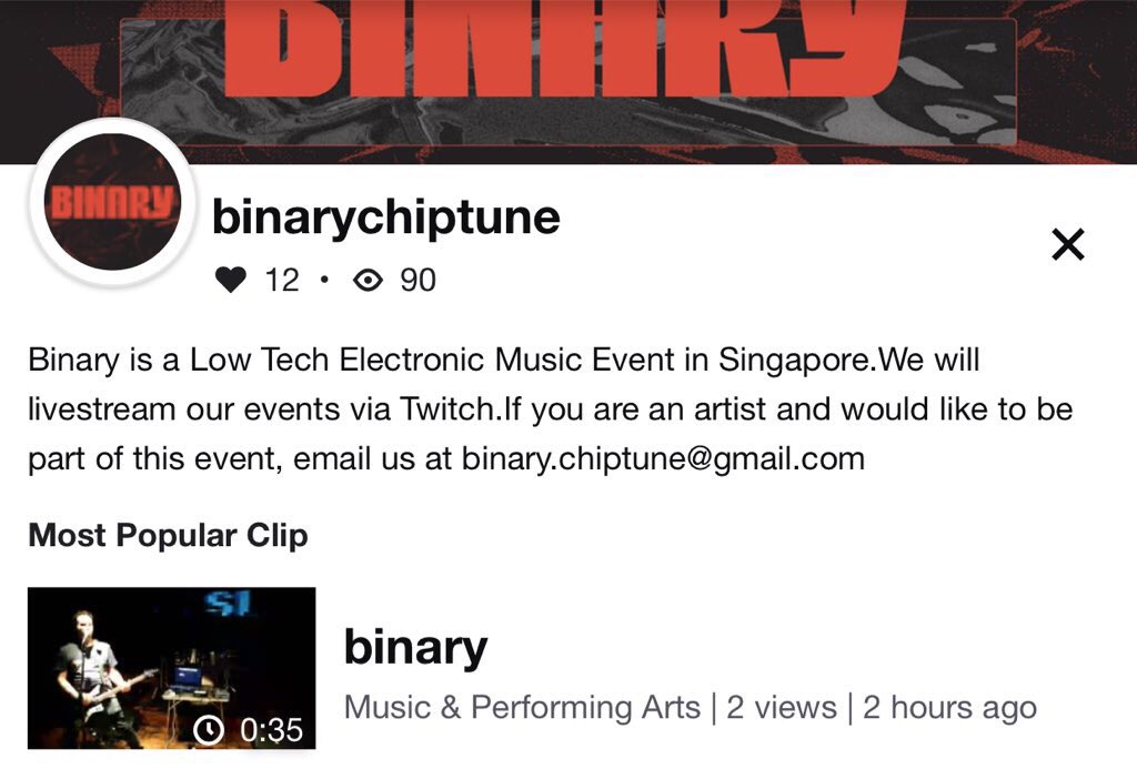 binarychiptune's tweet photo. Thank you all for coming! We hope you had fun and see you next time :)
If you missed it, watch the playbacks on twitch now :)
https://t.co/42LT1Tm11k
#chiptune #binarysg
#zeekosperakos #n3m3515 #snoopdroop #switchblades #sludgefeast #wayne1991 https://t.co/Iho5hlcYFf