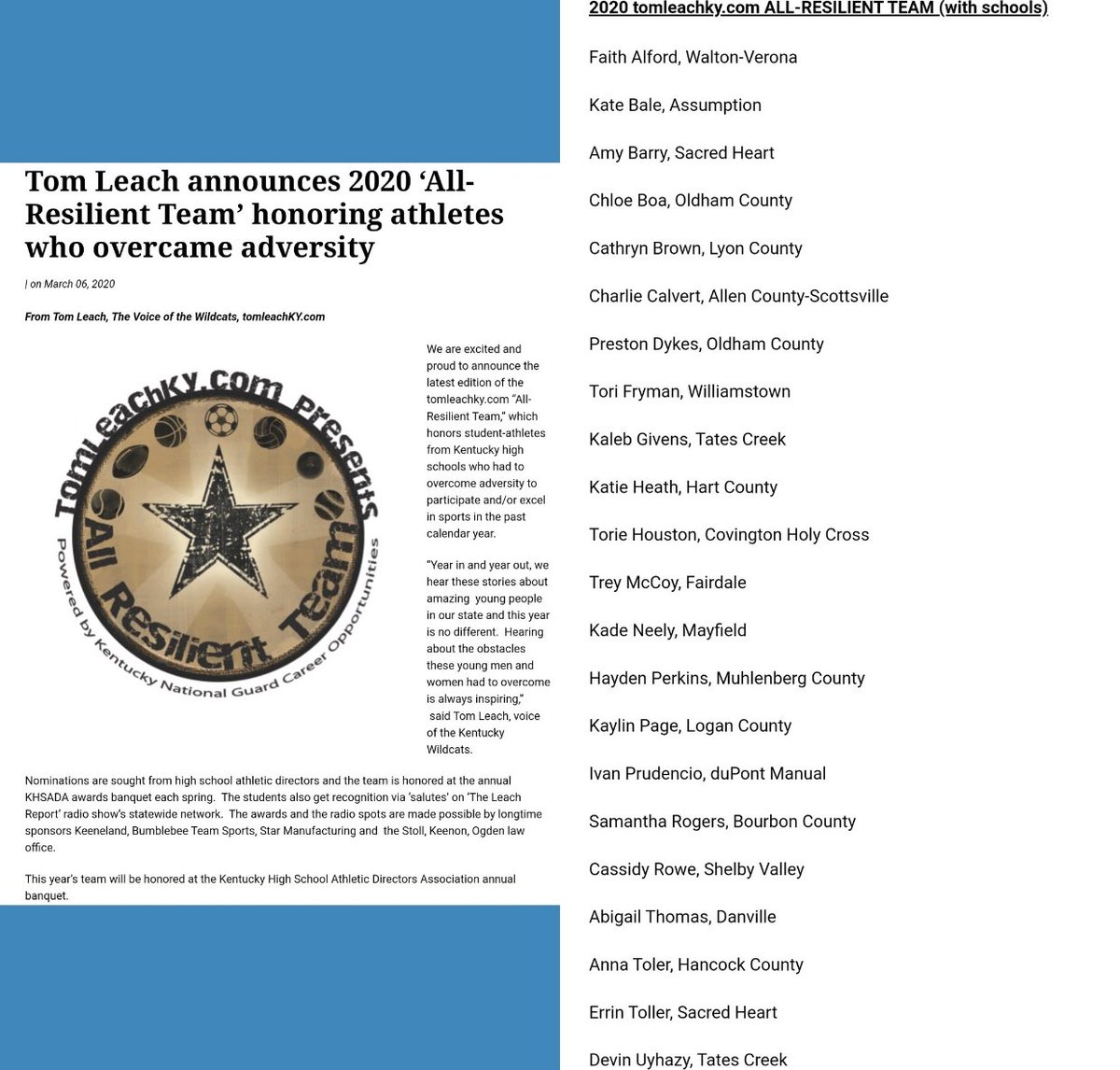 Lyoncoathletics's tweet photo. Much deserved accolade, for Lady Lyons golf and basketball player Cathryn Brown!  She was named to the https://t.co/KiMSA6e6Nz All-state Resilient team!  The battles she persevered through daily along with her athletic and academic success made her a no brained for this list! https://t.co/yGVxntzmZt
