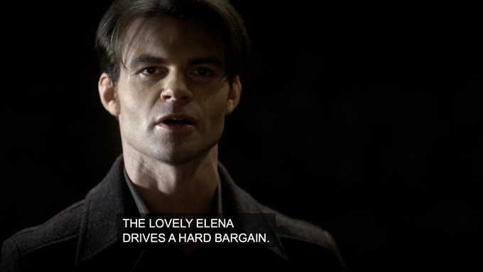 In S2, Elijah offers to protect everyone Elena loves if she lets him use her as bait to kill Klaus. Elena agrees but only if Elijah frees Stefan from the tomb where he is trapped with Katherine.Elena's deal with Elijah in S2, E11 is the reason Stefan is released from the tomb.