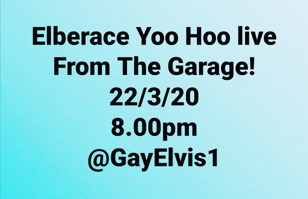 GayELVIS1's tweet photo. Gay Elvis live from the garage. All welcome on Facebook https://t.co/mKg1FmAmth