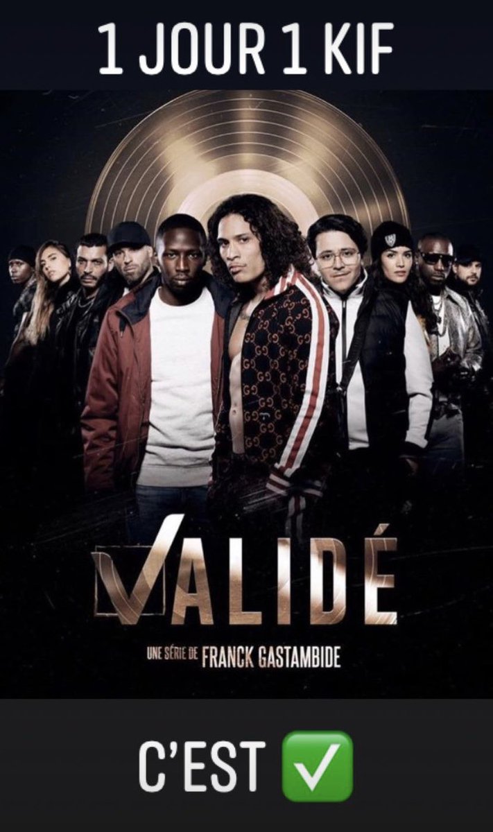 kandyshopfrance's tweet photo. 🤩1 JOUR 1KIF🤩
Notre KIF du jour, 
c’est la série VALIDÉ,
Pure production française relatant les coulisses du Rap Game français. 
Mention spéciale à @samsuchiwa fier représentant de la région bordelaise!
Et vous c’est comment c’est ✅ ou bien?!
#1jour1kif #validé #kandyshop https://t.co/WreMkMKdjE
