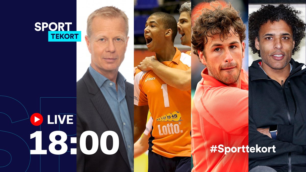 Om 18:00 uur zijn we weer live met #Sporttekort. 
Met vandaag: <a href="/arnovermeulen/">arn⭕️ vermeulen</a>, <a href="/nimirabdelaziz/">h</a>,  <a href="/robin_haase/">Robin Haase</a> en <a href="/pierrevh17/">Pierre van Hooijdonk</a>! 

Kijk live via: bit.ly/sporttekort, facebook.com/sporttekort of Sporttekort.com. #Sporttekort #sportnieuws #sportupdate