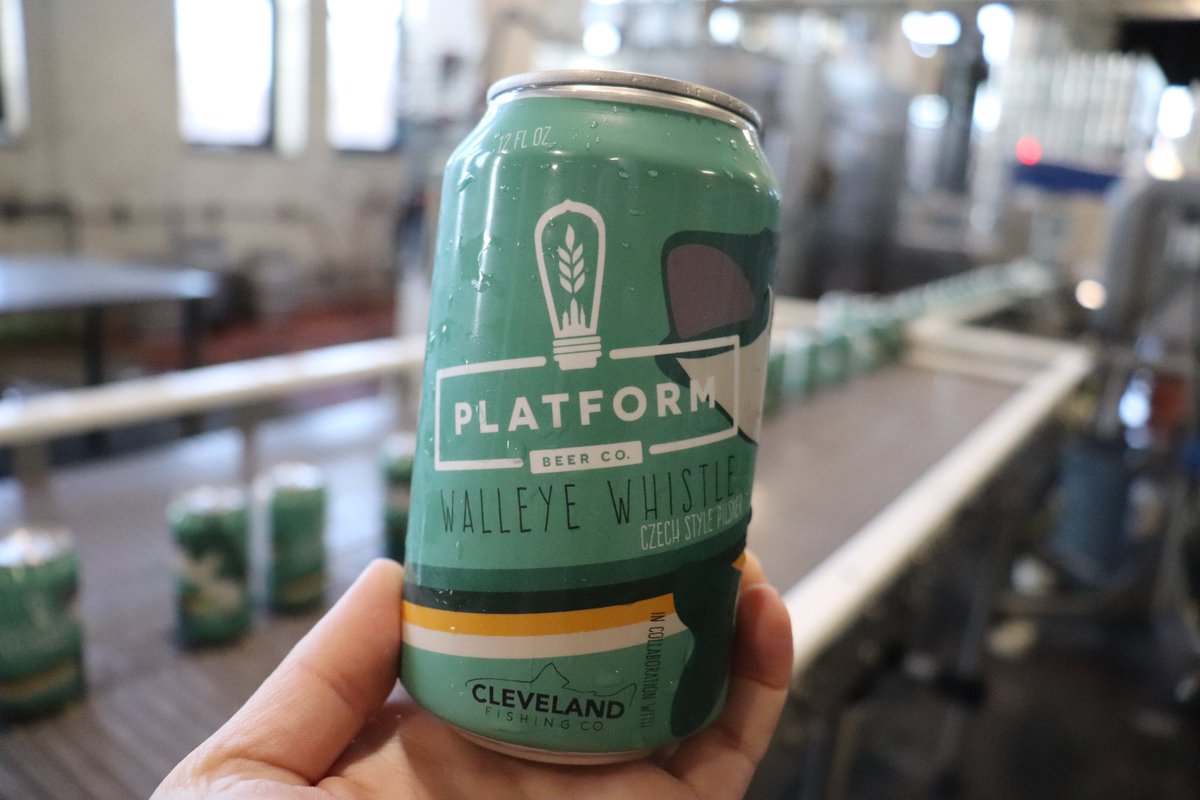 Available for pick-up and delivery TODAY in Cleveland, Walleye Whistle, brewed in collaboration with <a href="/ClevelandFishi2/">Cleveland Fishing Co.</a>! Drink this and the fish will come. Free delivery will all orders (must be over $20). Platformbeer.co/delivery