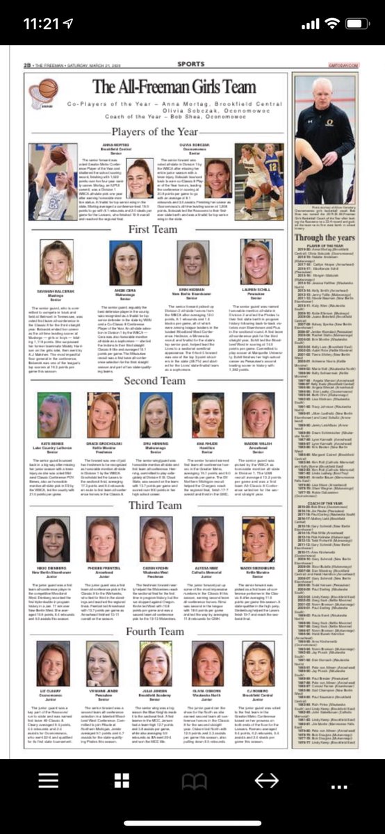 bc_girlshoops's tweet photo. Congrats to Anna Mortag! Waukesha Freeman Co-POY! 

You can read about it here:
https://t.co/WhmpXRjG05 https://t.co/gVUcVZKR25
