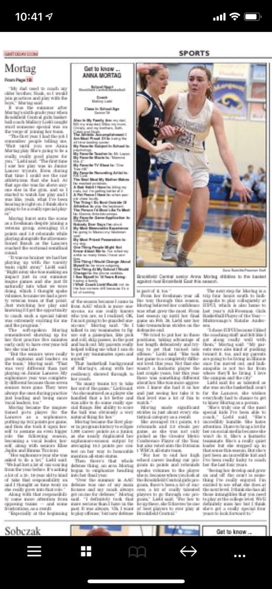 bc_girlshoops's tweet photo. Congrats to Anna Mortag! Waukesha Freeman Co-POY! 

You can read about it here:
https://t.co/WhmpXRjG05 https://t.co/gVUcVZKR25