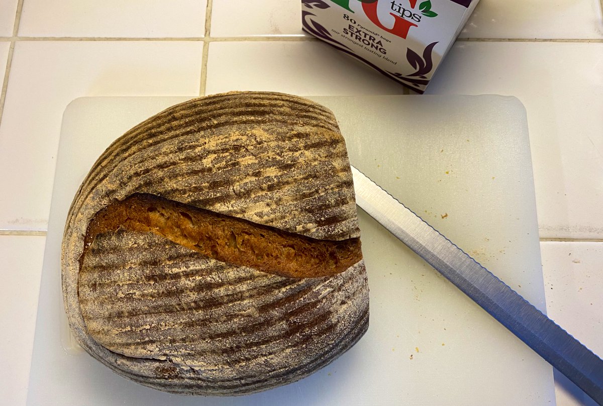 Important step- toast up some of the last bake while doing the current bake. Next up I need to mill some flour so get your earplugs out- it’s loud.  #QuarantineBakeIn