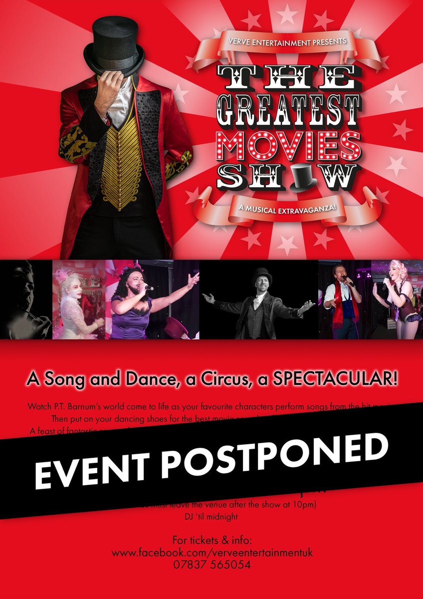 VerveEntertain_'s tweet photo. Unfortunately due to recent announcements surrounding the Coronavirus outbreak, we have postponed next week's event at The Condorrat Club. Stay tuned for details of rescheduled date. In the meantime look after each other &amp; get through this safely. https://t.co/N6uTLVDKhK