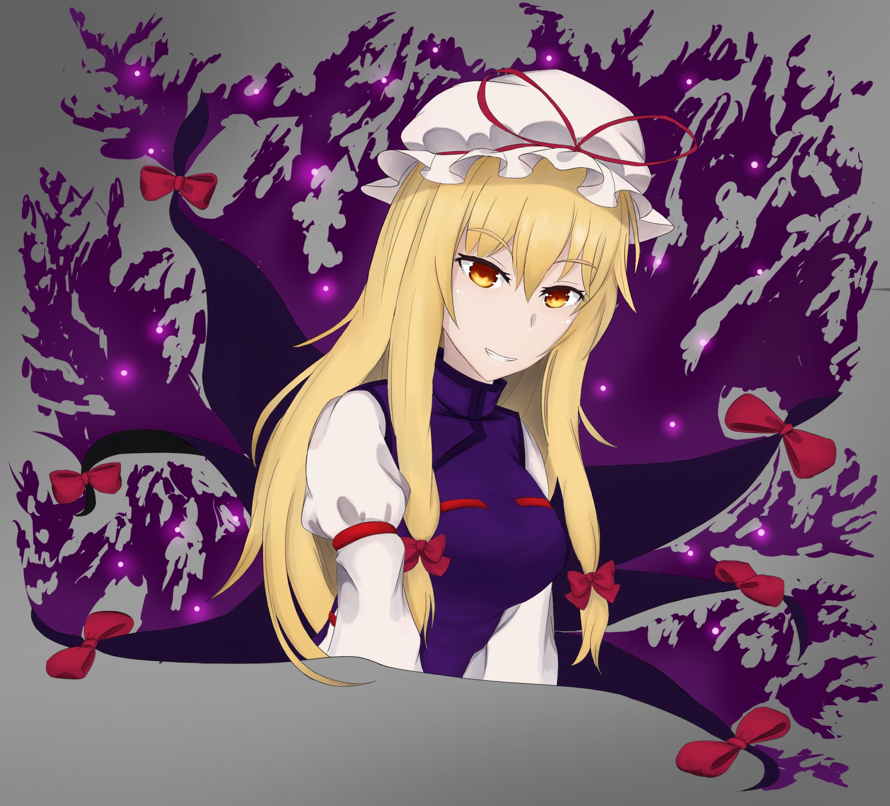 Lightcha Devilish Smile スキマ妖怪 東方project 八雲紫 Touhouproject Yukarin T Co 4jzr0sypnw Twitter