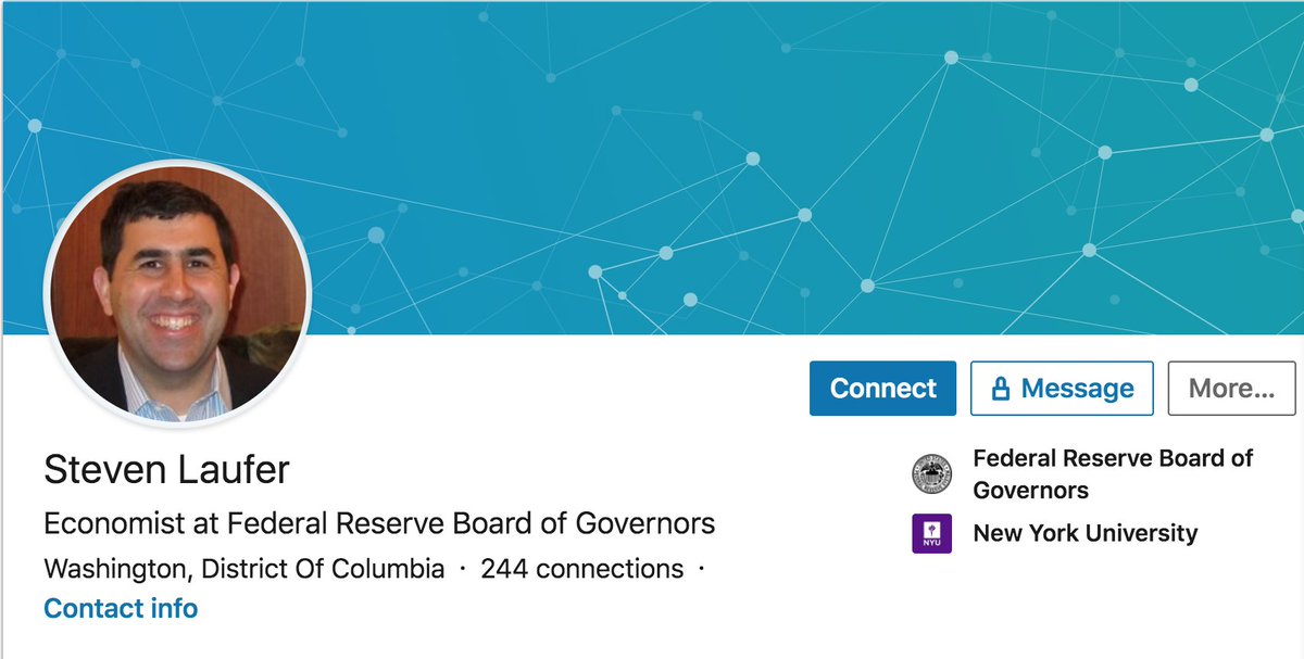 Steven Laufer, senior economist for Federal Reserve Board of Governors, contributed $300,000 to Unite The Country to attack Bernie Sanders. Laufer donated more than $100,000 to Democratic National Committee in 2018 and 2019.