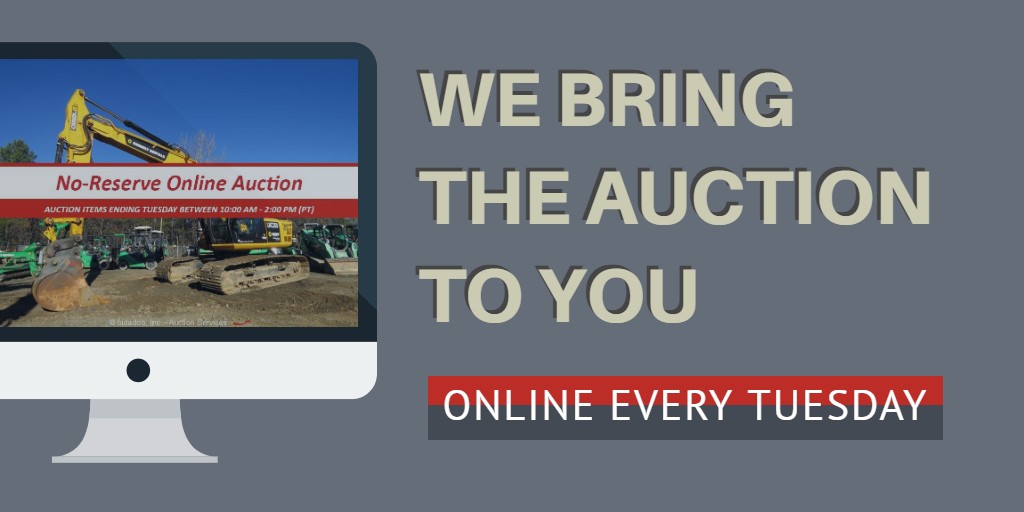 bidadoo's tweet photo. For 17 years #bidadoo has been BRINGING THE AUCTION TO YOU ONLINE! We've become the most TRUSTED company buyers & sellers turn too. Join Us Tuesday MARCH 24th for Great Selection of #ConstructionGear
🔹View Auction Items: https://t.co/bPXHAKHWEB
#bidado #WhyTravel #construction https://t.co/3OEeDMEJA4