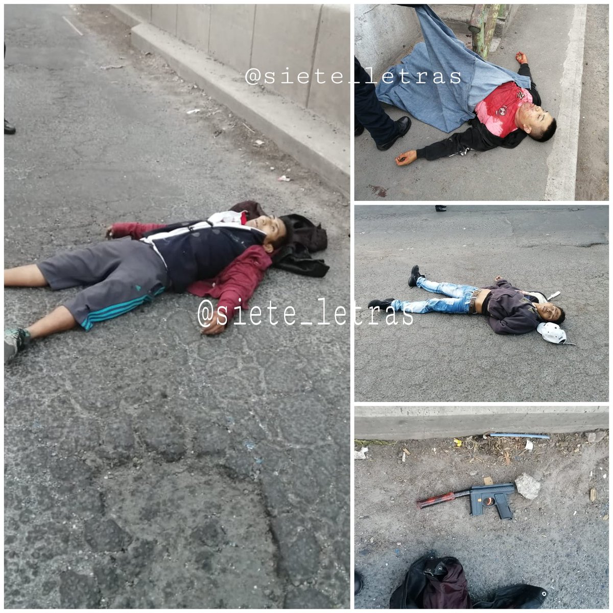 siete_letras's tweet photo. Agente de @FiscaliaCDMX enfrenta y hiere a 3 ladrones de transporte público en @A_VCarranza.

Quedaron tirados los 3 sospechosos que despojaron de sus pertenencias a una decena de pasajeros en la colonia Arenal. https://t.co/t2tW1TecDb