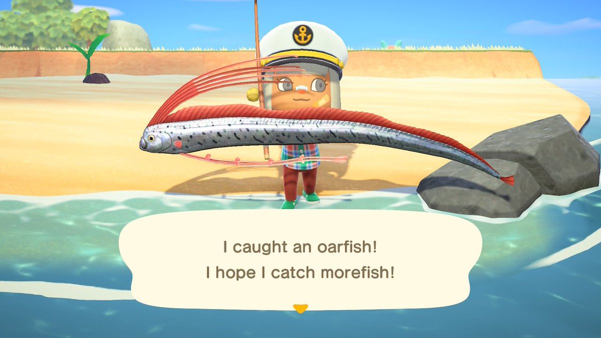 FinnioftheWild's tweet photo. David gave me his cute hat!! I caught an oarfish with it and also his island has a cute heart shaped lake that isn’t accessible without a ladder so here I am all alone 🤣🤣🤣 https://t.co/XljkV2onfr
