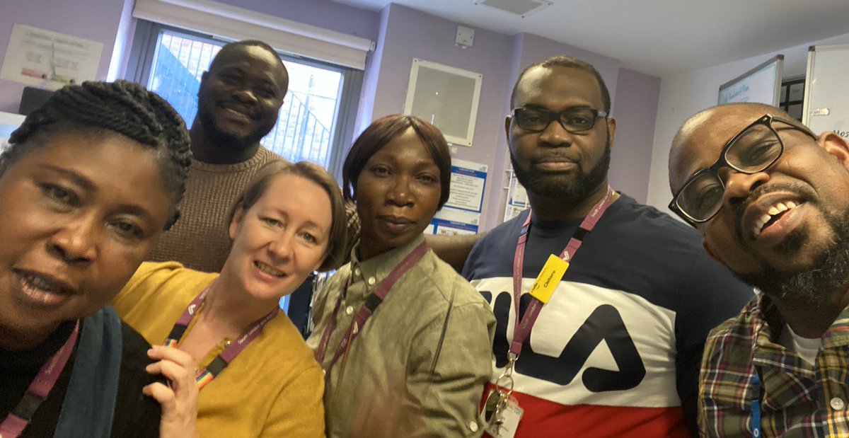 A selection of our fabulous Johnson and Lewisham staff - at work as normal this morning despite the unusual challenges they face . THANK YOU colleagues