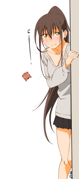 なんでもない子JK～ポニ子～
前にもらったぽーーーーーんはぶの意味を知ってお姉ちゃんに何か言いたげなポニ子～(長い 