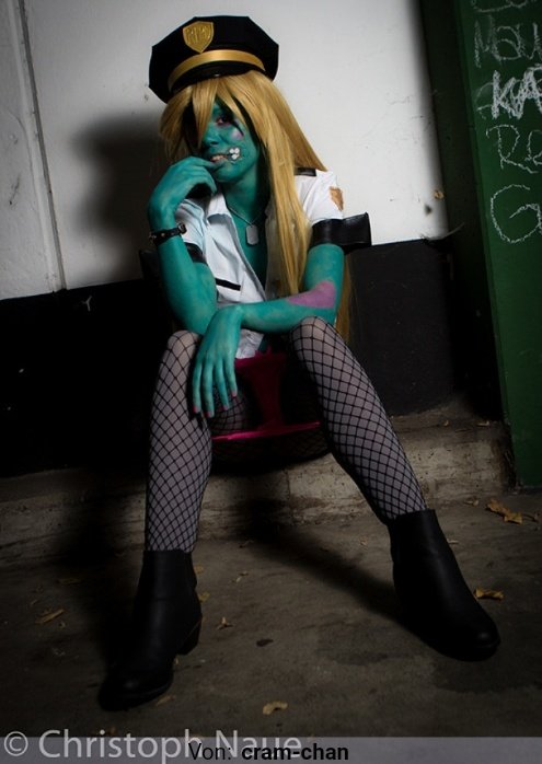 cram_chan's tweet photo. I really loved cosplaying Zombie-Panty. That was so much fun. #PantyandStocking are awesome!❤️ https://t.co/OqKoVkcGD0