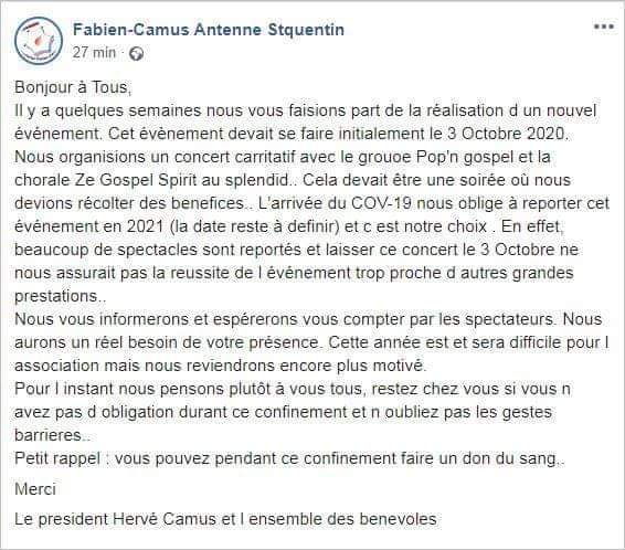 AssoFCamusStQ's tweet photo. Info : https://t.co/hut7nm2Vkr